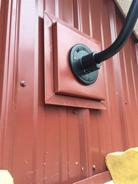 corrugated metal electrical box|running fixtures on corrugated metal.